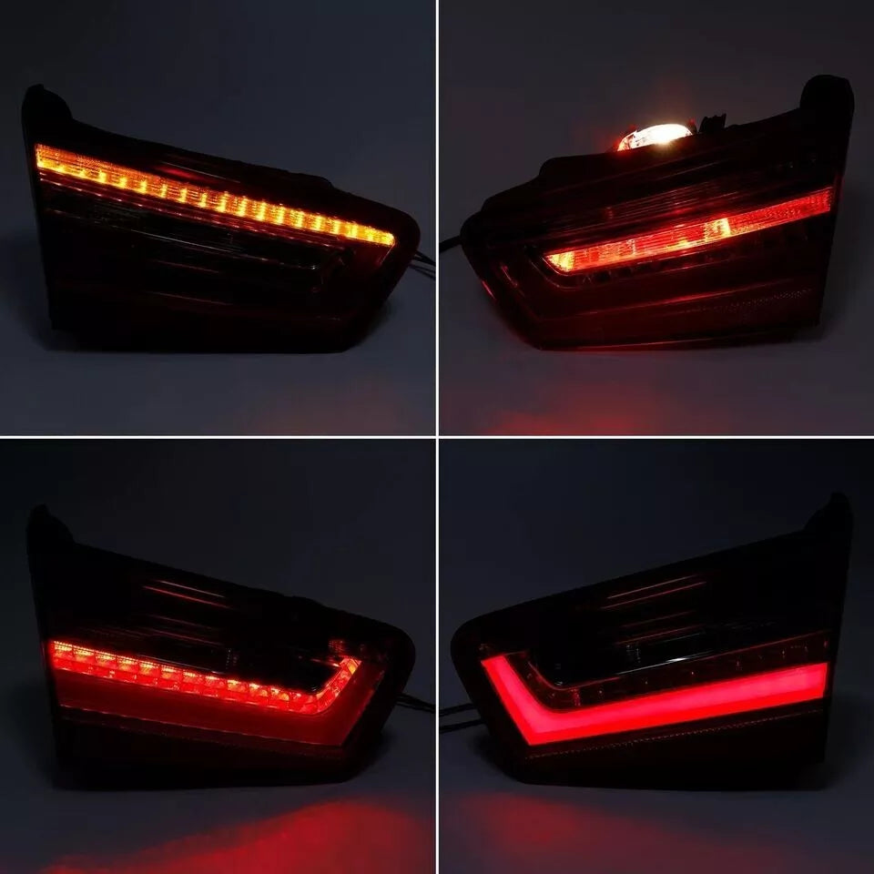 4X REAR LED TAIL LIGHT BRAKE STOP LAMP FOR AUDI A6 C7 2012-2015 LEFT+RIGHT